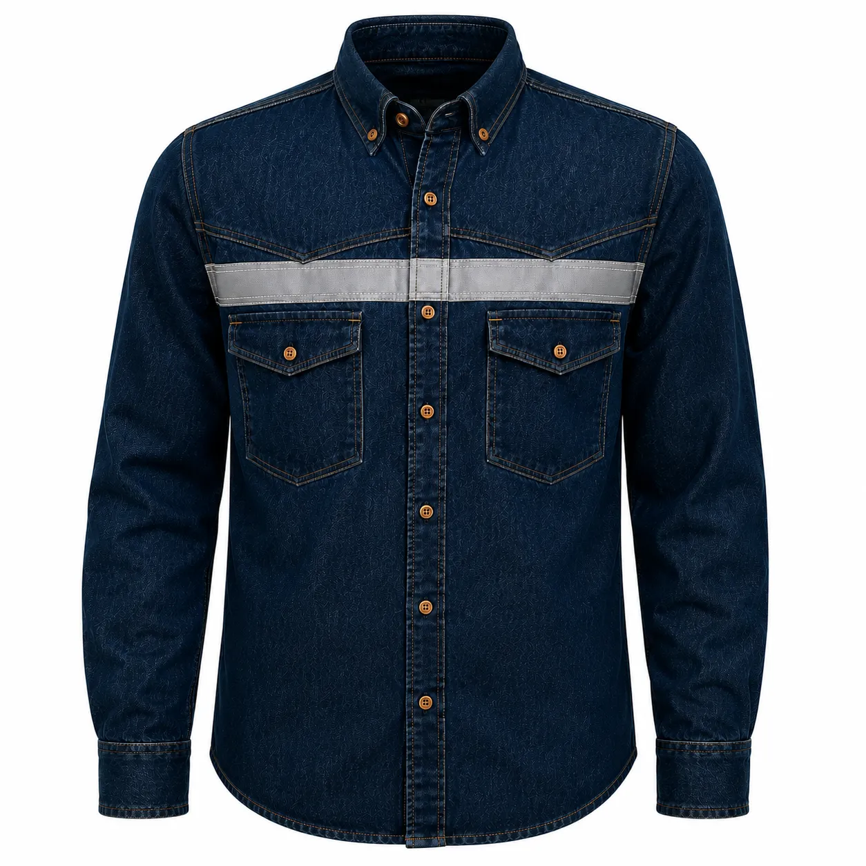 CAMISA JEAN ESPECIAL AZUL CABALLERO BLUE DRESS - imagen 1
