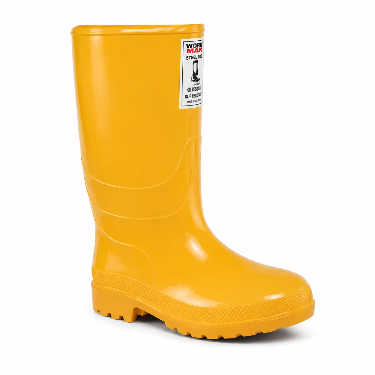 BOTA WORKMAN ALTA S/P BLANCA, AMARILLA - imagen 1