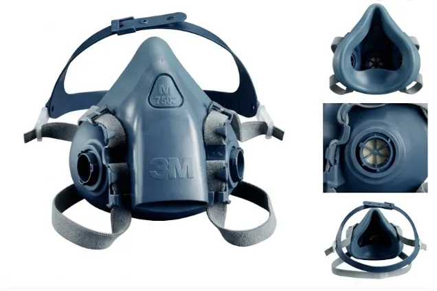 RESPIRADOR 3M MEDIA CARA MEDIANA M -7502 - imagen 1